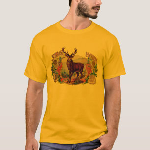 Kunst hertengewei vintage t-shirt