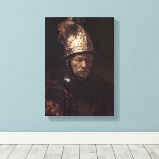 kunst Het Man met de Gouden Helmet Canvas Afdruk (Insitu (Houten vloer))