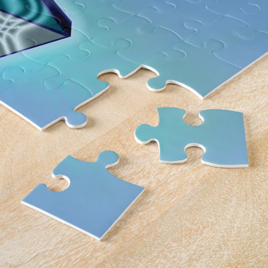 Kunst het woord legpuzzel (Zijkant)