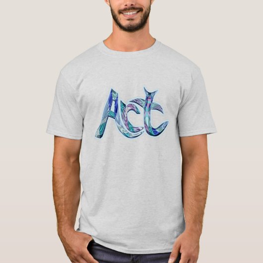 Kunst het woord t-shirt (Voorkant)