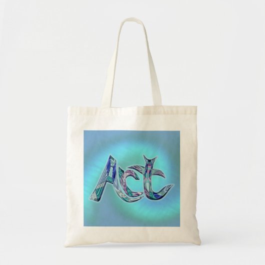 Kunst het woord tote bag (Voorkant)