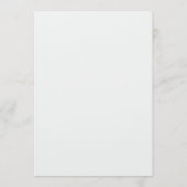 Kunst huwelijksmenu.  olieverf op doek. menu (Achterkant)