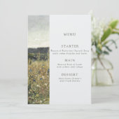 Kunst huwelijksmenu.  olieverf op doek. menu (Staand voorkant)