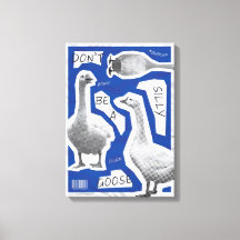 Kunst Illustratie Wees Geen Domme Gans