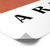 Kunst in Arabische Kalligrafie Minimalistisch Poster (Hoek)