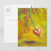 Kunst in beweging - leuke hedendaagse schilderkuns briefkaart (Voorkant / Achterkant)