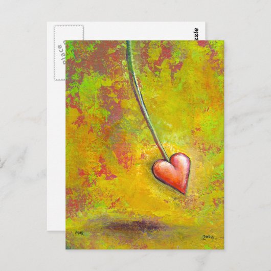 Kunst in beweging - leuke hedendaagse schilderkuns briefkaart (Voorkant / Achterkant)