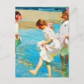 Kunst in de beach door Edward Henry Potthast Briefkaart (Voorkant)