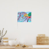 Kunst in de buitenlucht natuur poster (Keuken)
