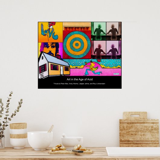 Kunst in de leeftijd van zuur poster (Keuken)