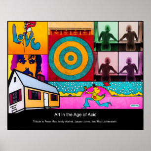 Kunst in de leeftijd van zuur poster