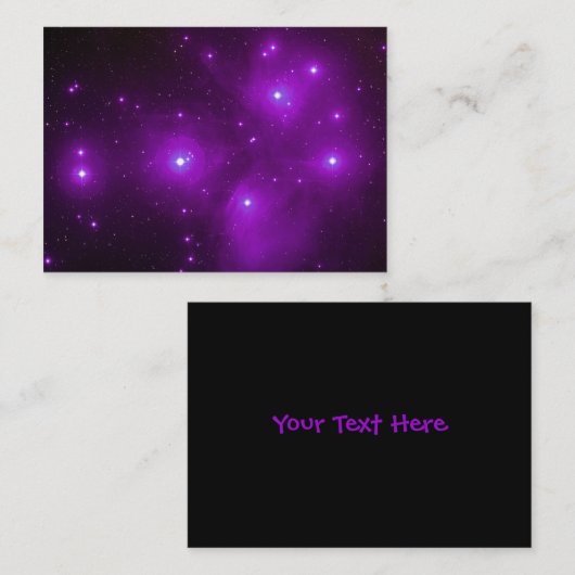 Kunst in de Paarse ruimte Visitekaartje (Voorkant / Achterkant)