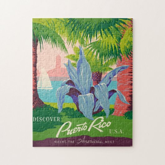  kunst in de reiskunst van Puerto Rico Legpuzzel (Verticaal)