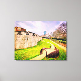 Kunst in de Tower of London Canvas Afdruk