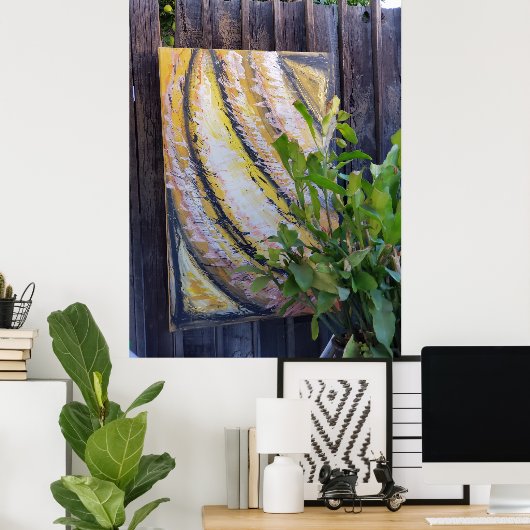 Kunst in de tuin poster (Thuiskantoor)