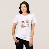 "Kunst in eenvoud" Minimalistisch T-shirt (Voorkant volledig)