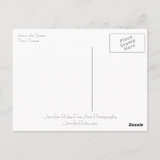 Kunst in het Briefkaart van de Straat (Achterkant)