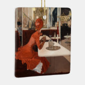  kunst - in het cafe - Fernand Lungren Keramisch Ornament (Rechts)