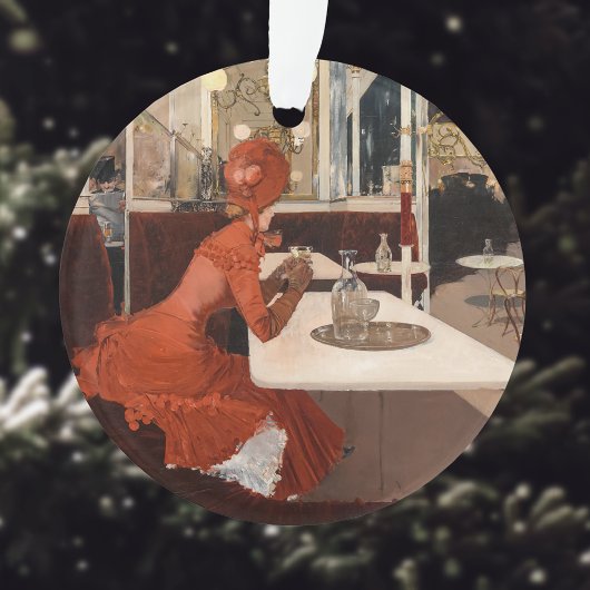  kunst - in het cafe - Fernand Lungren Ornament