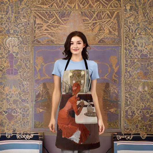  kunst - in het cafe - Fernand Lungren Schort