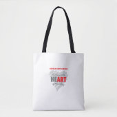 Kunst in het hart van de Bay Canvas tas (Voorkant)