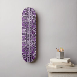 Kunst in het voetenkarton persoonlijk skateboard