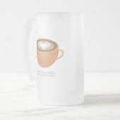 Kunst in mijn koffie-mok matglas bierpul (Voorkant links)