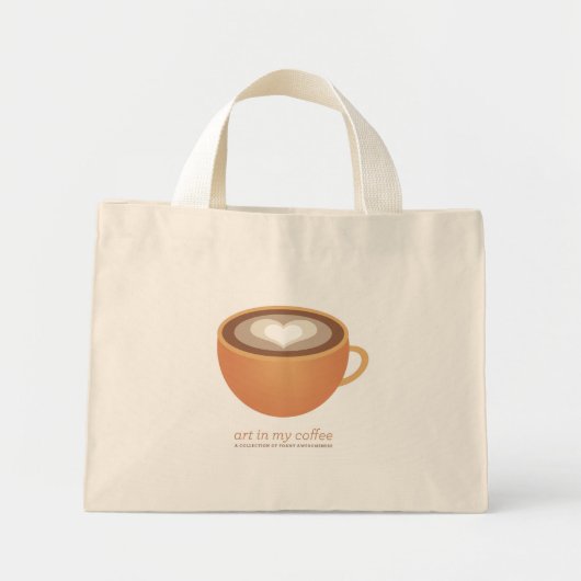 Kunst in mijn koffiezak mini tote bag (Voorkant)