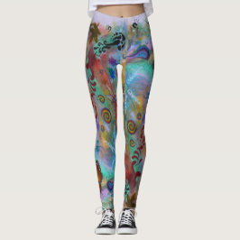 Kunst in Natuur, handgemaakt Leggings