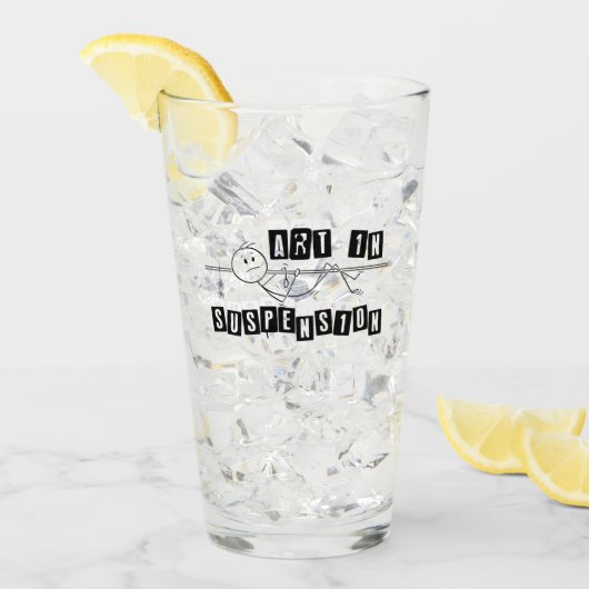 Kunst in suspensie.w glas (Voorkant ijs)