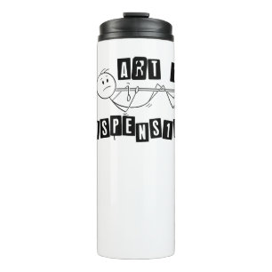 Kunst in suspensie.w thermosbeker