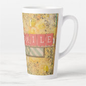 Kunst & Inspirerend Bloemen Latte Mok (Rechts)