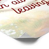 "Kunst is de enige manier om weg te lopen Poster (Hoek)