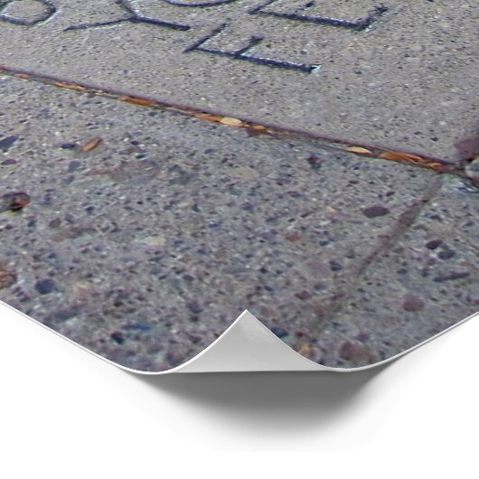 kunst is de hemel onder je voeten poster (Hoek)