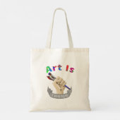 Kunst is de kunstenaar van de vrijheid tote bag (Achterkant)