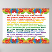 Kunst is de vergaderplaats poster (Voorkant)