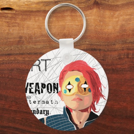 Kunst is de Weapon Sleutelhanger (Voorkant)