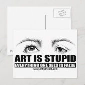 Kunst is dom briefkaart (Voorkant / Achterkant)