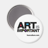 KUNST IS EEN BELANGRIJKE magneet (Voorkant / Achterkant)