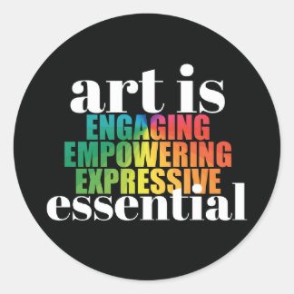 Kunst is ESSENTIEEL Stickers