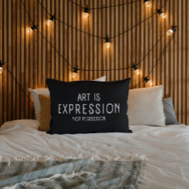 Kunst is expressie niet perfect Sierkussen Kussen