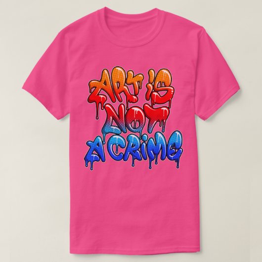 Kunst is geen misdaad t-shirt (Design voorkant)