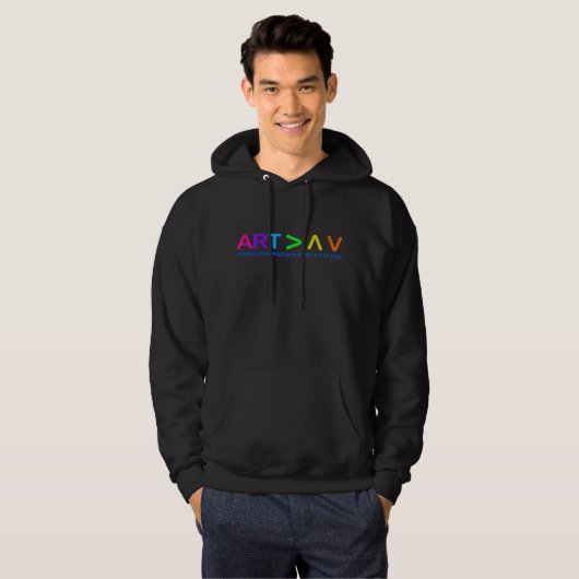 Kunst is groter dan hemel en aarde (kleuren) hoodie (Voorkant volledig)