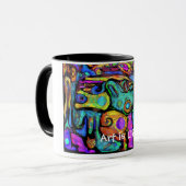 Kunst is het leven! mok (Voorkant links)