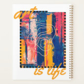 Kunst is leven stijlvol Mooie Planner (Achterkant)