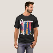 Kunst is leven t-shirt (Voorkant volledig)