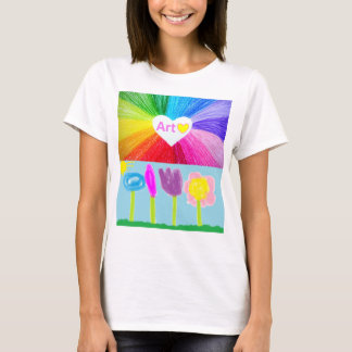 Kunst is liefde t-shirt