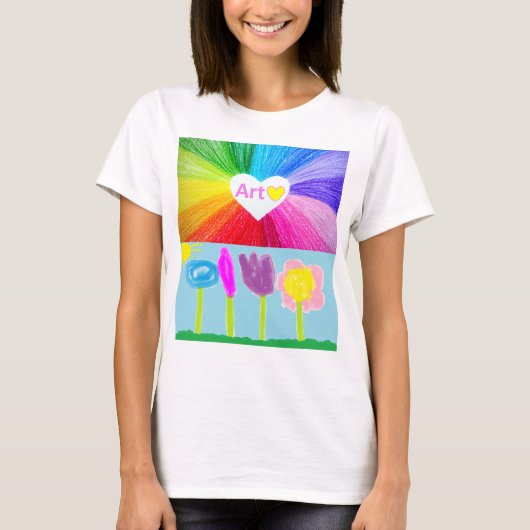 Kunst is liefde  t-shirt (Voorkant)