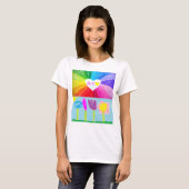 Kunst is liefde  t-shirt (Voorkant volledig)