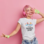Kunst is mijn favoriete sport Fun Student Teacher  T-shirt<br><div class="desc">Deze kunst is Mijn favoriete sport is leuke kunsthemden voor kunstleraren, kunstenaars, studenten en iedereen die van kunst houdt. Geweldig als cadeau voor verjaardag of kerstcadeau voor kunstliefhebbers. Dit is een witte of lichtT-shirt versie die ontworpen is, maar ook beschikbaar voor een zwart of donker shirt. Hoesje Foto: Ian Dooley...</div>